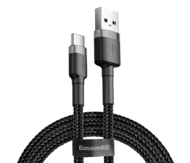 BASEUS USB - USB-C Cafule 3A 0,5m szaro - czarny CATKLF-AG1 - 691498 - zdjęcie 2